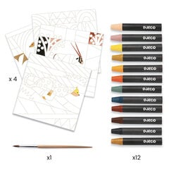 Раскраска Inspired - Пустыня, DJECO DJ09373 цена и информация | Принадлежности для рисования, лепки | 220.lv