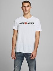 Мужская футболка JACK & JONES 12137126*03, белая цена и информация | Мужские футболки | 220.lv