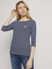 Женская кофта Tom Tailor 1024035*26033, тёмно-синяя / белая цена и информация | Женские футболки | 220.lv