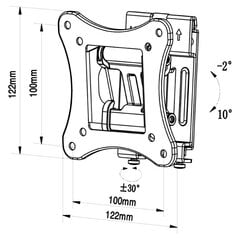 TM Electron S6501878 10-24” цена и информация | Кронштейны и крепления для телевизоров | 220.lv