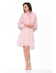 Шифоновое платье L327 пудрово-розовый цена и информация | Платья | 220.lv