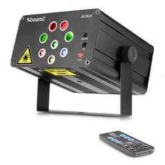 BeamZ Лазерная система Acrux Quatro R/G Party Laser со светодиодами RGBW цена и информация | Праздничные декорации | 220.lv