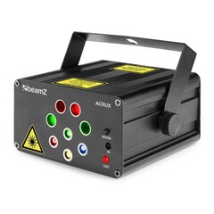 BeamZ Acrux Quatro R/G Party lāzera sistēma ar RGBW gaismas diodēm cena un informācija | Svētku dekorācijas | 220.lv