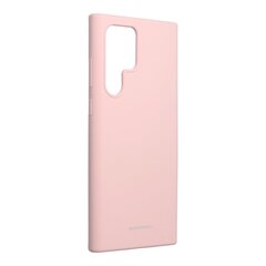 Maciņš Mercury Silicone Case Samsung Galaxy S22 Ultra, rozā smilšu krāsa cena un informācija | Telefonu vāciņi, maciņi | 220.lv