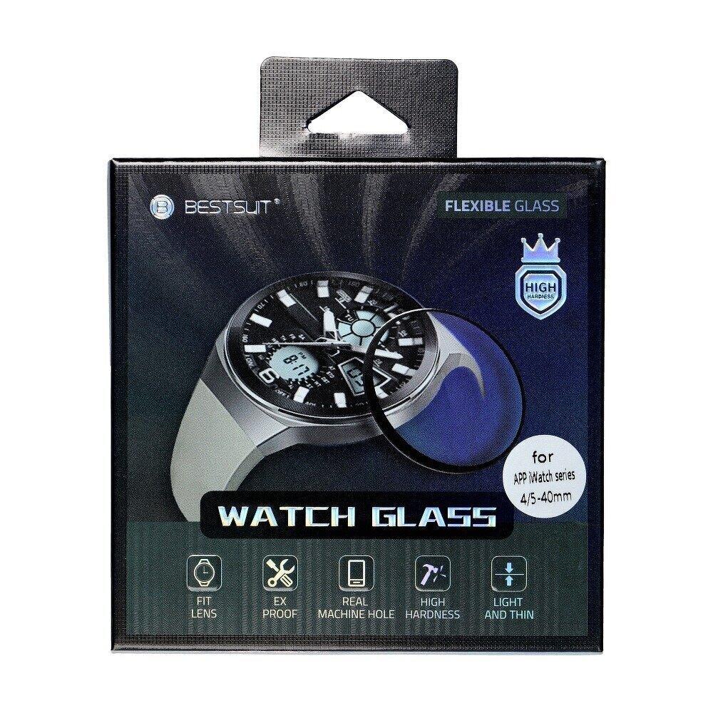 Bestsuit elastīgs hibrīda stikls Samsung Galaxy Watch 4 Classic, 46 mm cena un informācija | Ekrāna aizsargstikli | 220.lv
