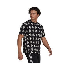 Мужская футболка Adidas Essentials Loose Giant Logo M GV5300, черная цена и информация | Мужские футболки | 220.lv