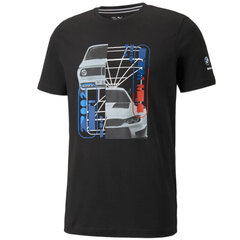 T-krekls vīriešiem Puma BMW Motorsport Graphic Tee M 531194-01, melns cena un informācija | Vīriešu T-krekli | 220.lv