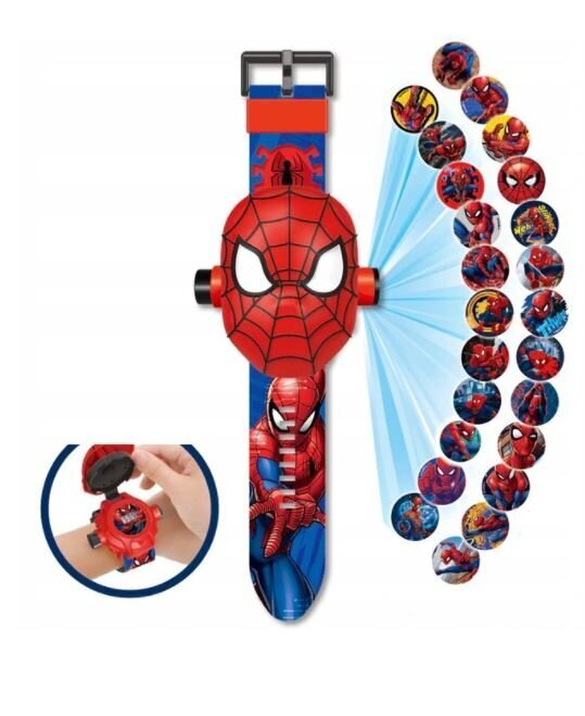 Pulkstenis ar projektoru Spider-Man cena un informācija | Bērnu aksesuāri | 220.lv