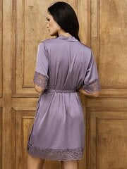 Атласный халат Lega SH01, фиолетовый цена и информация | Женские халаты | 220.lv