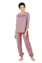 Хлопковая пижама Lega PM82,  тёмно-розовый цена и информация | Женские пижамы, ночнушки | 220.lv
