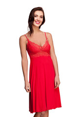 Вискозная ночная сорочка Lega NMV74, красный цена и информация | Женские пижамы, ночнушки | 220.lv