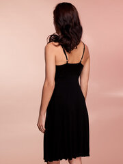 Вискозная ночная сорочка Lega NMV61, чёрный цена и информация | Женские пижамы, ночнушки | 220.lv
