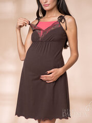 Ночная сорочка для беременных Lega MM05, коричневый цена и информация | Женские пижамы, ночнушки | 220.lv