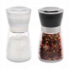 Набор ручных мельниц для соли, перца, 170 мл цена и информация | Кухонные принадлежности | 220.lv