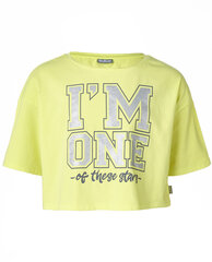 Желтая футболка с рукавом 3/4 для девочек «Gulliver» цена и информация | Рубашки для девочек | 220.lv