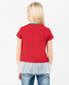 T-krekls ar volānu meitenēm Gulliver, sarkans cena un informācija | Krekli, bodiji, blūzes meitenēm | 220.lv