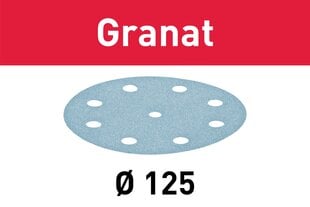 Slīpripa Granat 497173 STF D125/8 P240 GR/100 Festool цена и информация | Шлифовальные машины | 220.lv