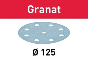 Slīpripa Granat 497172 STF D125/8 P220 GR/100 Festool цена и информация | Шлифовальные машины | 220.lv