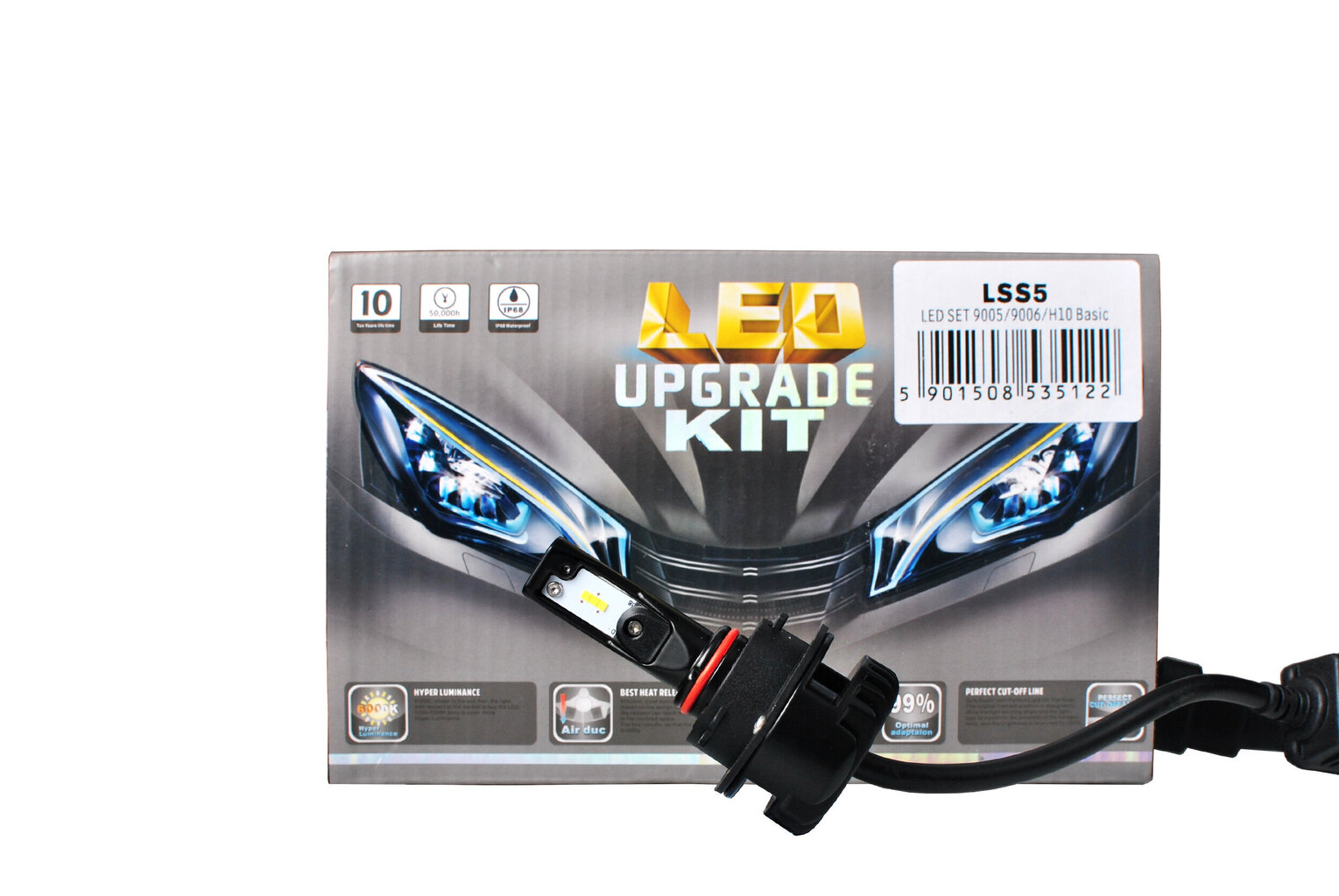 9005/9006/H10 LED Automobiļu spuldzes, komplekts 2 gab. cena un informācija | Auto spuldzes | 220.lv