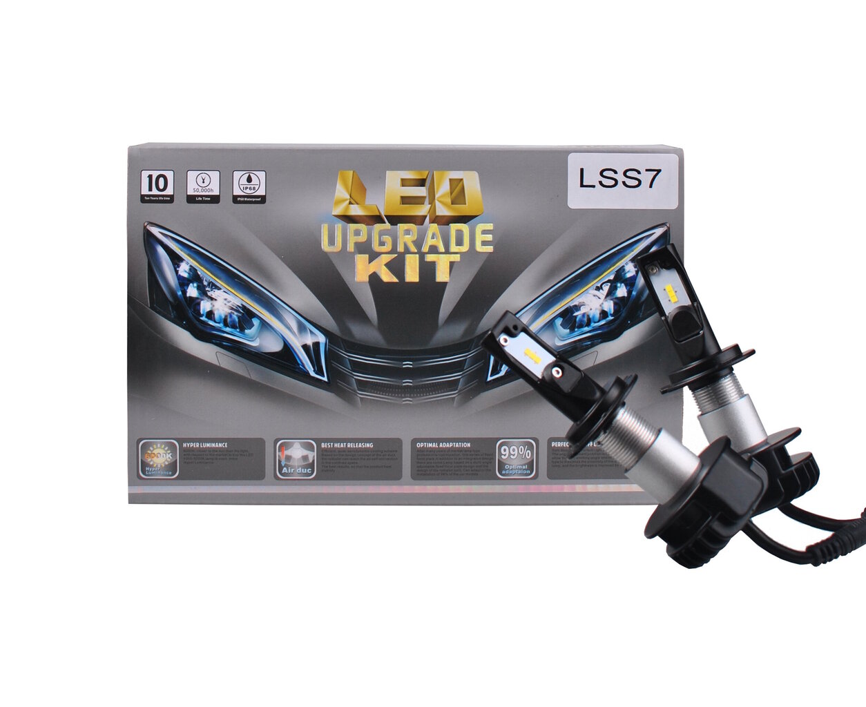 H7 LED Automobiļu spuldzes, komplekts 2 gab. cena un informācija | Auto spuldzes | 220.lv