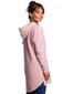 Džemperis sievietēm ar noapaļotu malu un kapuci - rozā cena un informācija | Jakas sievietēm | 220.lv