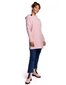 Džemperis sievietēm ar noapaļotu malu un kapuci - rozā cena un informācija | Jakas sievietēm | 220.lv