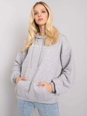 Sieviešu džemperis ar kapuci, pelēks cena un informācija | Jakas sievietēm | 220.lv