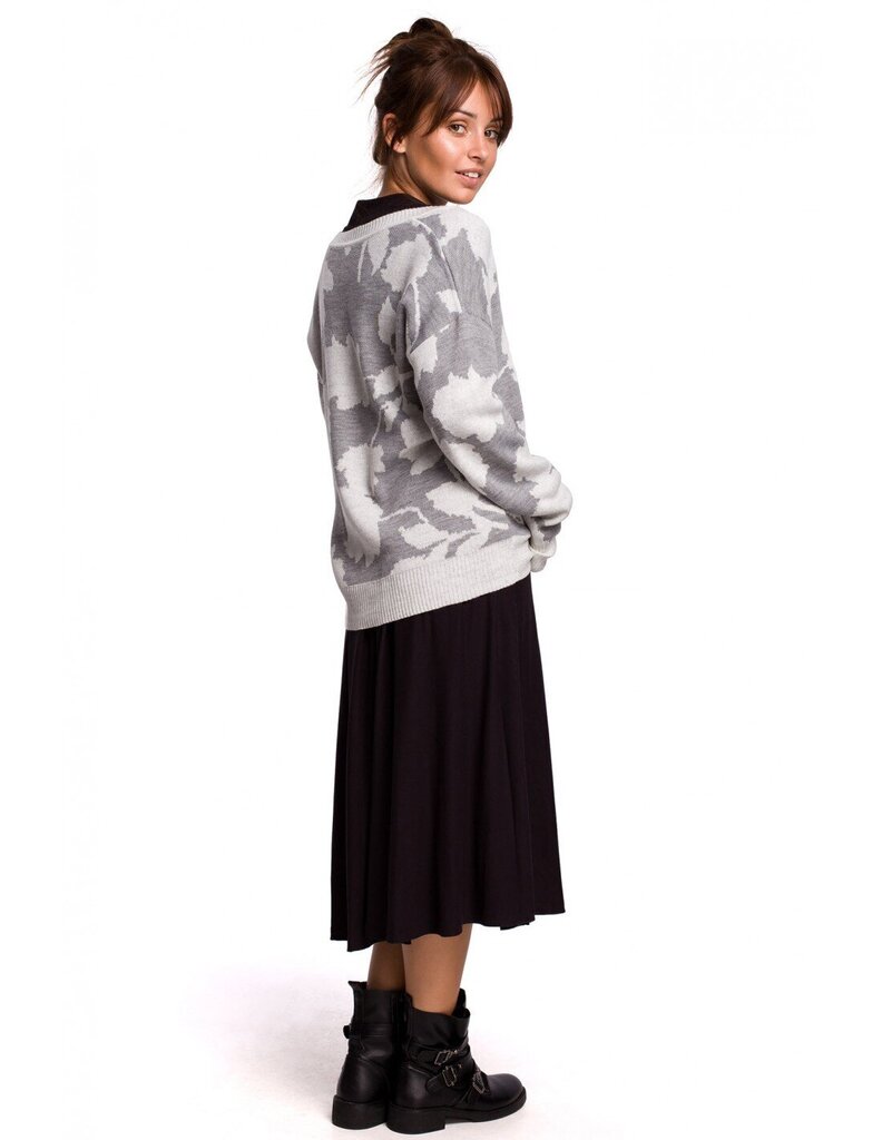 Džemperis sievietēm BK056 ziedu - 1. modelis cena un informācija | Sieviešu džemperi | 220.lv