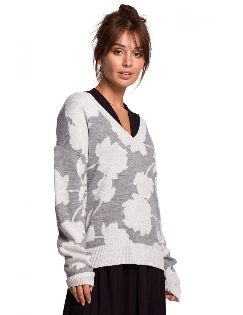 Džemperis sievietēm BK056 ziedu - 1. modelis cena un informācija | Sieviešu džemperi | 220.lv