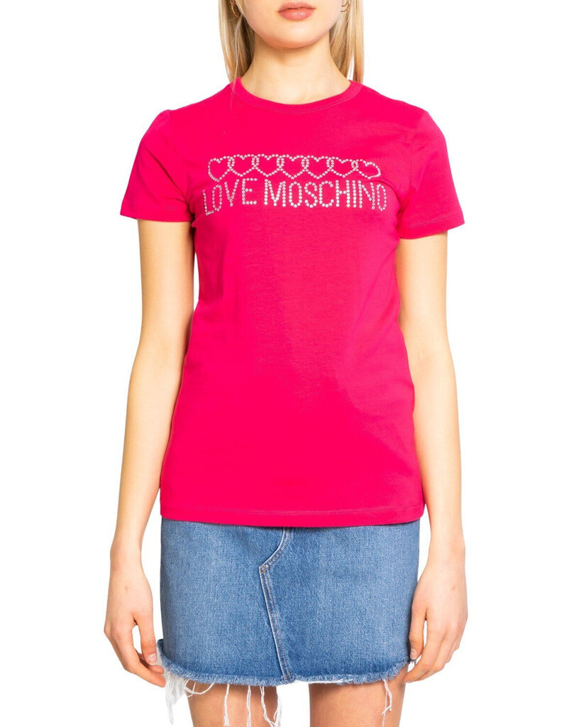 T-krekls sievietēm Love Moschino, rozā cena un informācija | T-krekli sievietēm | 220.lv