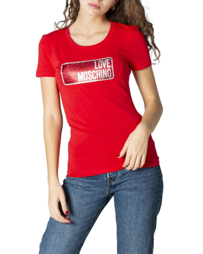 T-krekls sievietēm Love Moschino BFN-G-336559, sarkans cena un informācija | T-krekli sievietēm | 220.lv