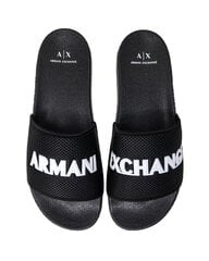 Мужские тапочки Armani Exchange Men Slippers BFNG342475, черные цена и информация | Мужские шлепанцы, босоножки | 220.lv