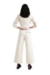 Женские брюки Desigual BFNG343662, белые. цена и информация | Брюки | 220.lv