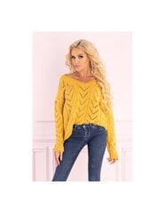 Sieviešu džemperis Manesa, dzeltens cena un informācija | Sieviešu džemperi | 220.lv