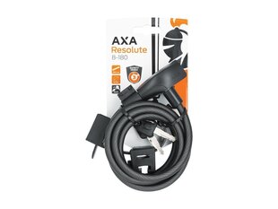Velosipēda slēdzene AXA Resolute 8-180, 8x1800 mm, melna cena un informācija | Velo slēdzenes | 220.lv