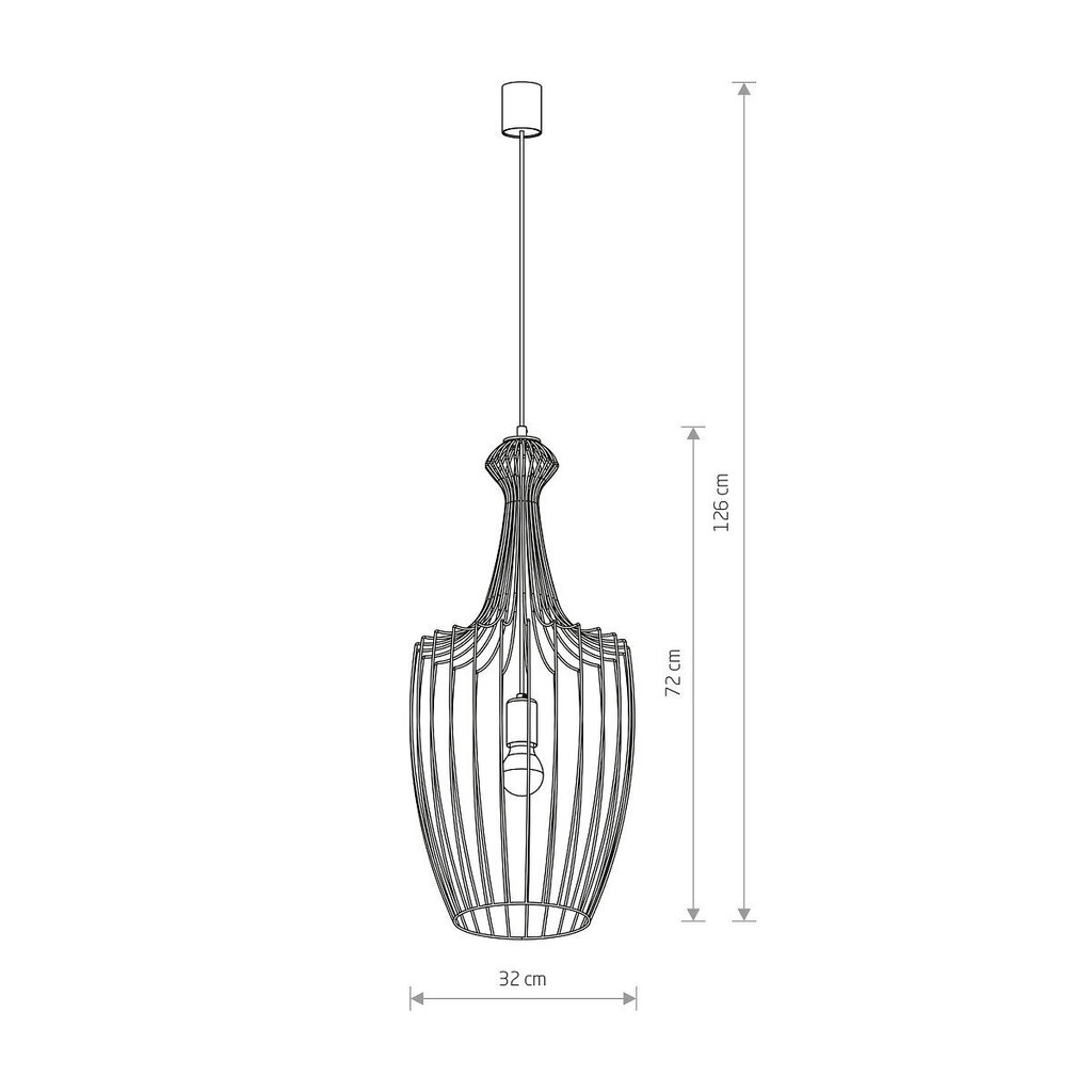 Nowodvorski Lighting piekaramā lampa 8850 Luksor Gold L cena un informācija | Lustras | 220.lv