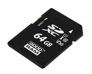 Atmiņas karte Goodram SD 64GB 100/10 MB/s Class 10 / UHS-I cena un informācija | Atmiņas kartes mobilajiem telefoniem | 220.lv