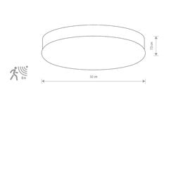 Nowodvorski Lighting потолочный светильник 8827 Kasai Chrome Sensor цена и информация | Потолочные светильники | 220.lv