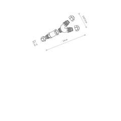 Nowodvorski Lighting kabeļu savienojuma detaļas 8846 IP68 Y Waterproof Connector cena un informācija | Griestu lampas | 220.lv