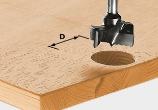 Eņģu urbis 491070 HW S8 D15 Festool cena un informācija | Rokas instrumenti | 220.lv