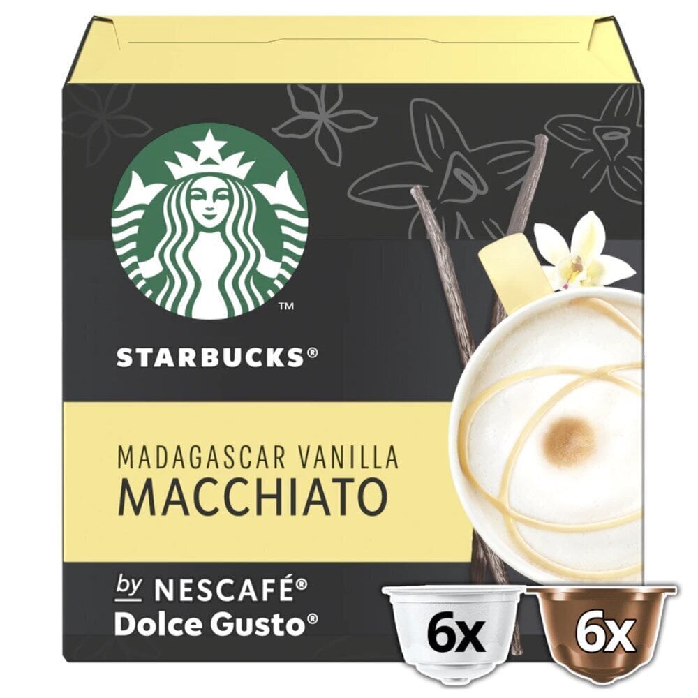 STARBUCKS Dolce Gusto Vanilla Macchiato 12 gab. Kafija kapsulās цена и информация | Kafija, kakao | 220.lv