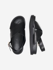 ONLY sieviešu sandales 15253212*01, melnas цена и информация | Женские босоножки | 220.lv