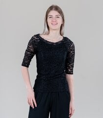 Женская блузка Hailys LOUISE PL*01, черная 4063942661520 цена и информация | Футболка женская | 220.lv