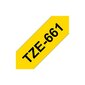 Brother tze-661 tze661 lente melna uz dzeltena - cena un informācija | Piederumi printerim | 220.lv