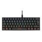 Deltaco Gaming tastatūra 60% mehāniska, brūni slēdži, USB, RGB, Ziemeļvalstu цена и информация | Klaviatūras | 220.lv