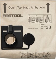 Filtra maiss 452971 FIS-CT 33/5 Festool cena un informācija | Putekļu sūcēju piederumi | 220.lv