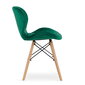 4-u ēdamistabas krēslu komplekts Lago, zaļš cena un informācija | Virtuves un ēdamistabas krēsli | 220.lv