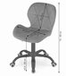 Biroja darba krēsls Noto, velūra, pelēks cena un informācija | Biroja krēsli | 220.lv