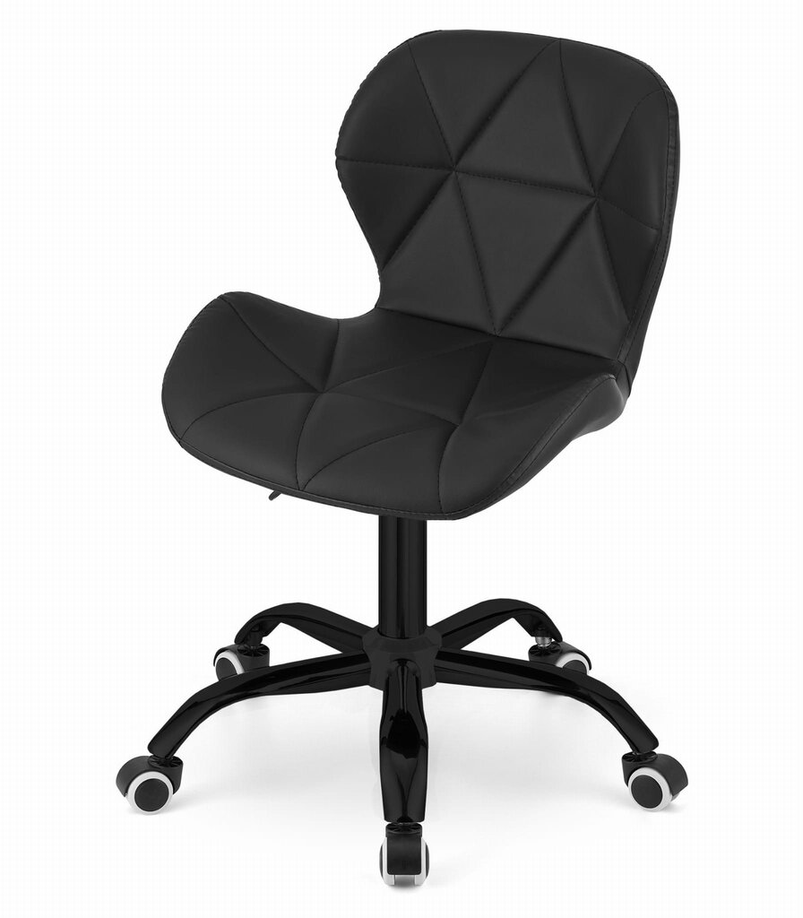 Biroja darba krēsls Noto, mākslīgā āda, melns cena un informācija | Biroja krēsli | 220.lv