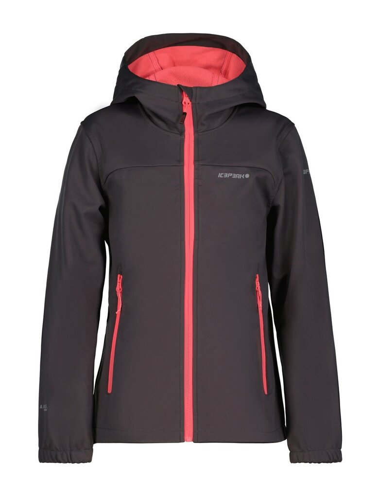 Icepeak bērnu softshell jaka Kleve 51896-9*927, tumši pelēka cena un informācija | Virsjakas un mēteļi meitenēm | 220.lv